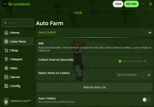 [Roblox] Mini War Script (Auto Build / Auto Farm)