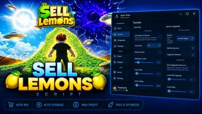 [Roblox] Sell Lemons Script — Auto Buy, Upgrade, Fruit
