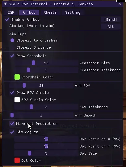 чит Grain Rot Internal