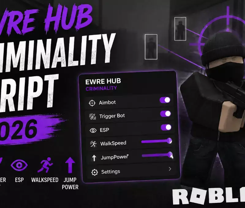 [Roblox] Ewre Hub Criminality Script (2026) – aimbot, trigger bot, ESP