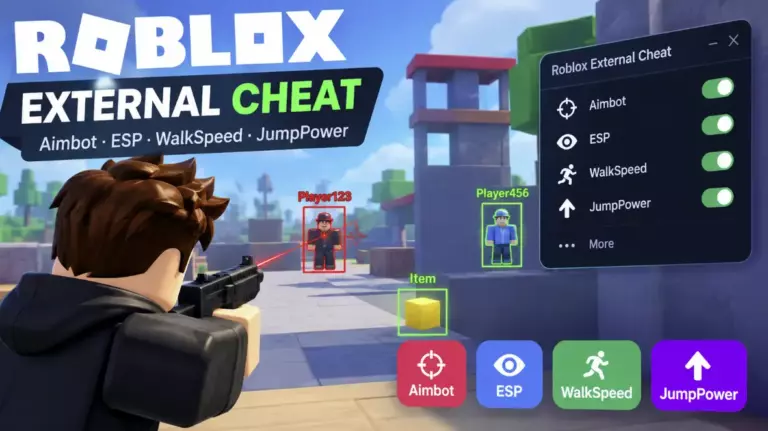 [Roblox] External Cheat — Aimbot, ESP, WalkSpeed
